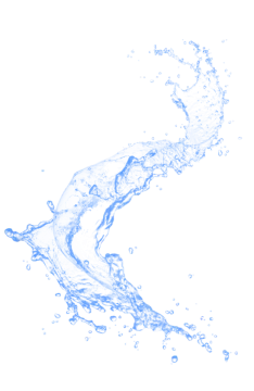 a water splash on a white background