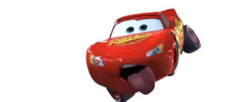 a cartoon character flying through the air