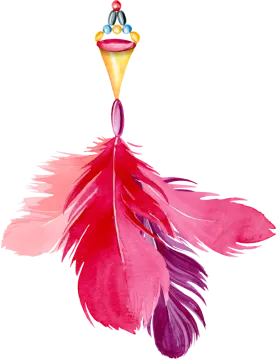 a watercolor drawing of a bird with feathers