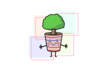 an illustration of a plant in a pot