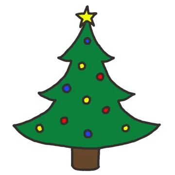 a christmas tree with lights on it