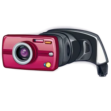 an image of a red video camera