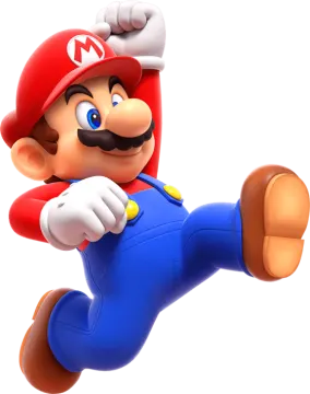 an image of a nintendo mario running