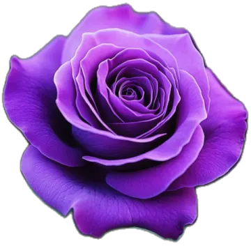 a purple rose on a white background