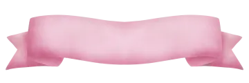a pink ribbon on a white background