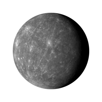 the surface of mercury