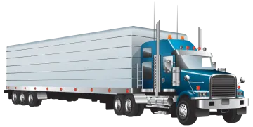 a truck with a trailer on the back