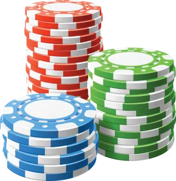 a stack of poker chips
