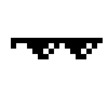 a black and white image of a pair of glasses