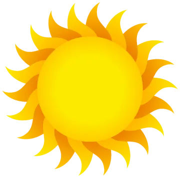a yellow sun clipart