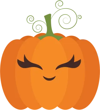 an orange pumpkin with a green leaf on top