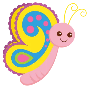 a cute butterfly clipart