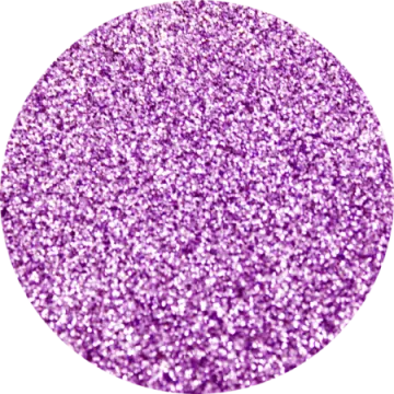a purple glitter ball on white background