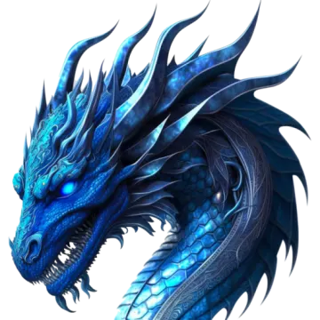 an image of a blue dragon