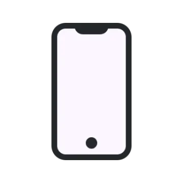 a phone icon on a white background