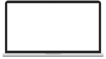 a laptop with a blank screen