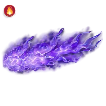 an image of a fireball with purple flames