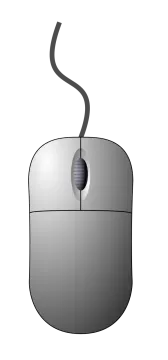 a computer mouse on a white background