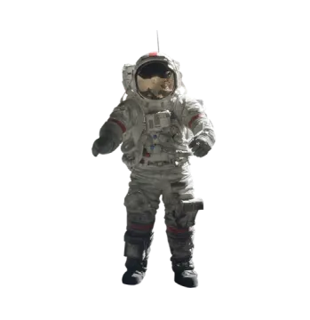 a man in an astronaut suit and helmet