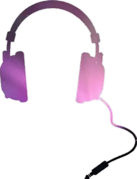 a pair of headphones on a white background
