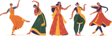 a group of women dancing in different styles