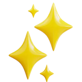 three yellow stars on a white background