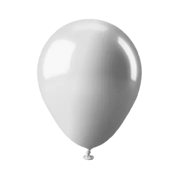 a white balloon is shown in this image