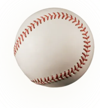 a baseball ball on a white background