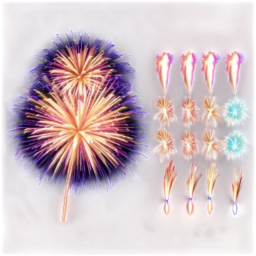 a bunch of fireworks