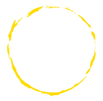 a circle made out of black paint