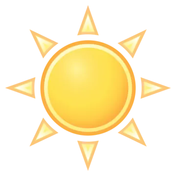 a yellow sun icon