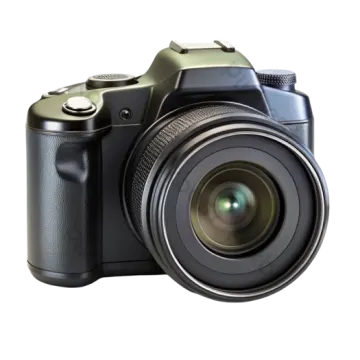 a digital camera on a white background