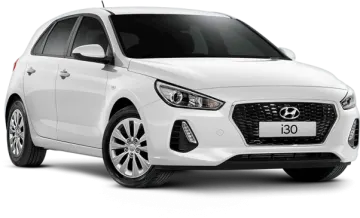 a white hyundai car