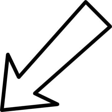 a black and white arrow icon