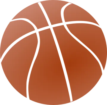 a basketball ball on a white background