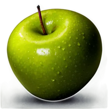 the apple is green