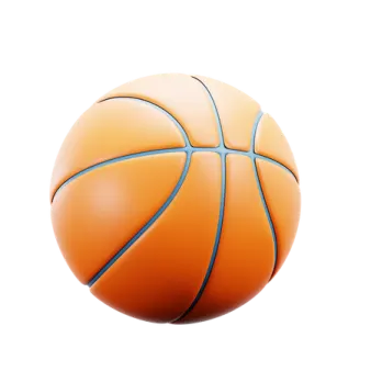 a basketball ball on a white background