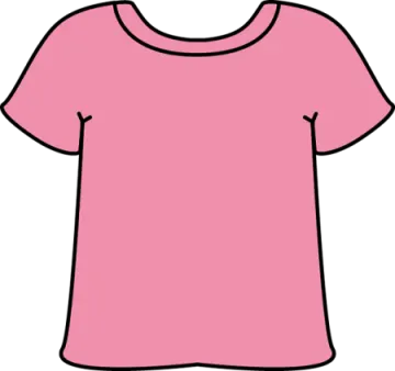 a pink t - shirt