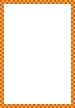 an orange checkered pattern with a white background