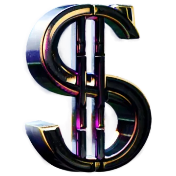 a dollar sign on a white background