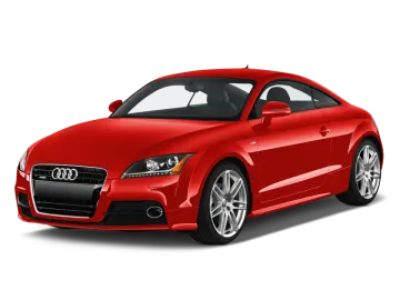 a red car on a white background