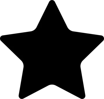a black and white star