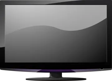 a computer monitor on a white background