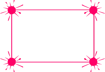 a square frame with red lines in the middle