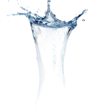 water splash isolated on white background photo