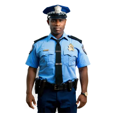 a man in a police uniform posing for a picture