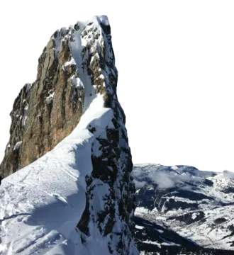 the snow on the mountain