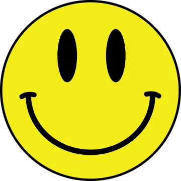 a smiley face with two eyes