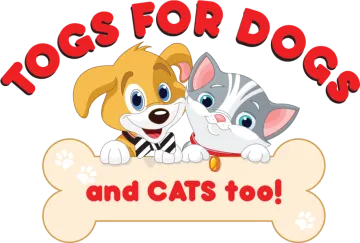 a dog and cat sitting on top of a bone