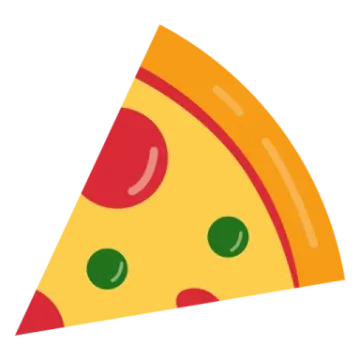 a slice of pizza